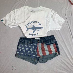 American flag shorts